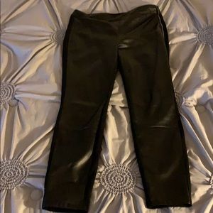 WHBM  Vegan Leather Front Leggings